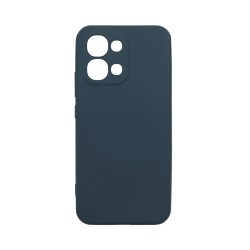 Capa de Silicone com Moldura de Câmera para Oppo A6 Pro 5G Azul Escuro
